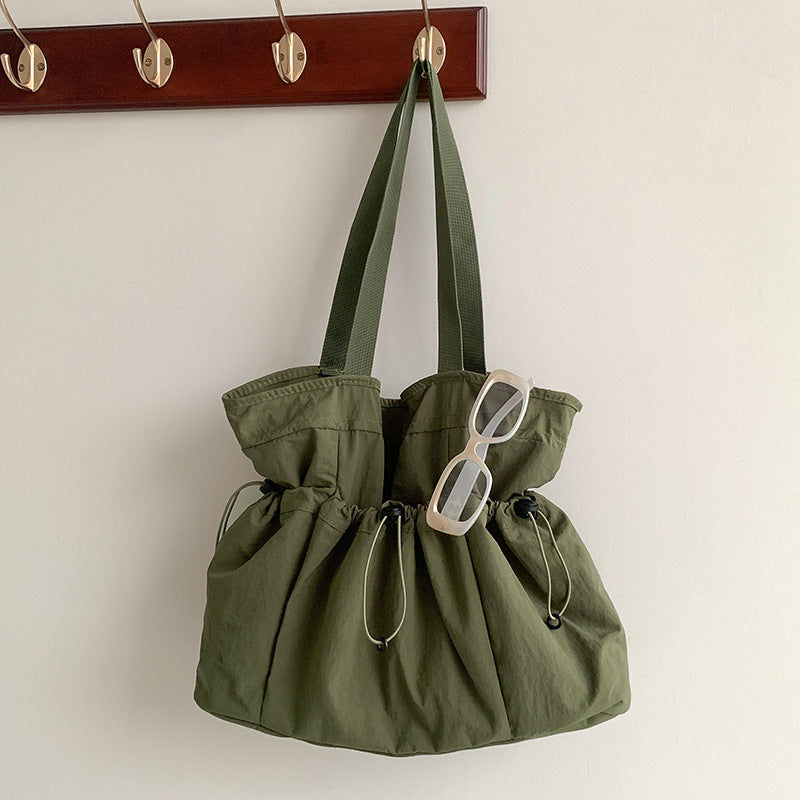 Women's Nylon Drawstring Simple Large Capacity Advanced Bags