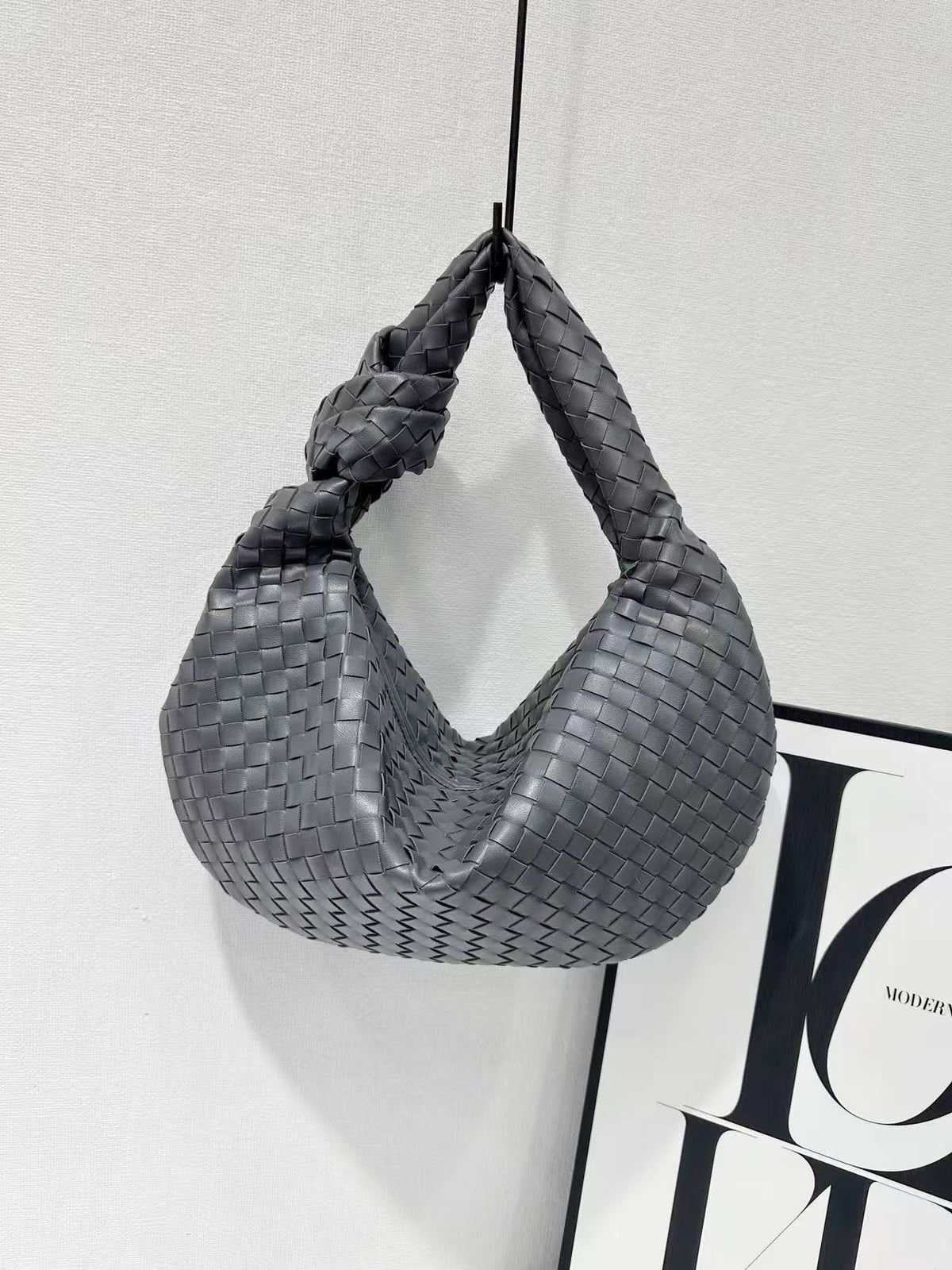 Croissant Simple Versatile Knotted Underarm Solid Color Bags