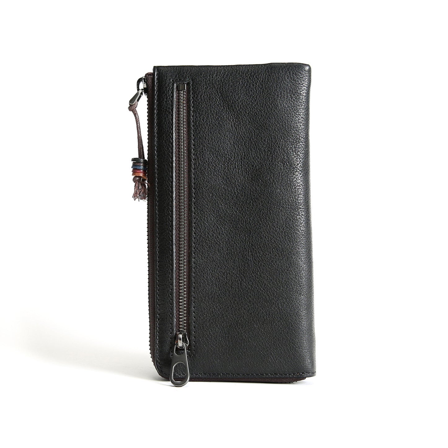 Women's & Men's Handmade Retro Long Genuine Leather Cowhide Clutch Bags