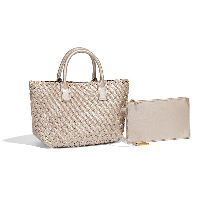 Women's Contrast Color Fashion Trend Hand-woven High-grade Bags