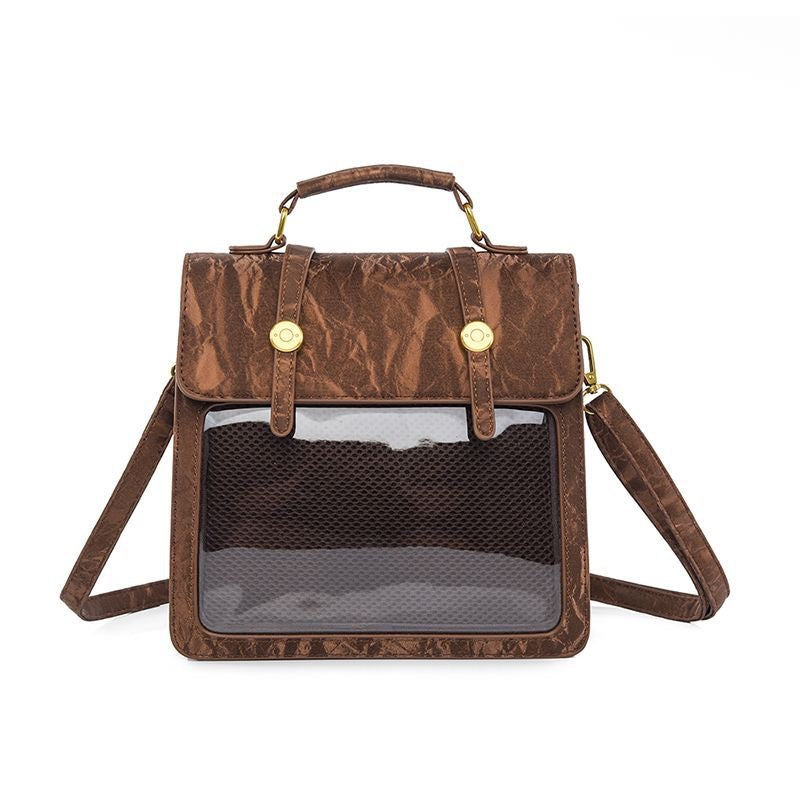 Two-dimensional Transparent Snack Volume Pain Female Three Backpacks