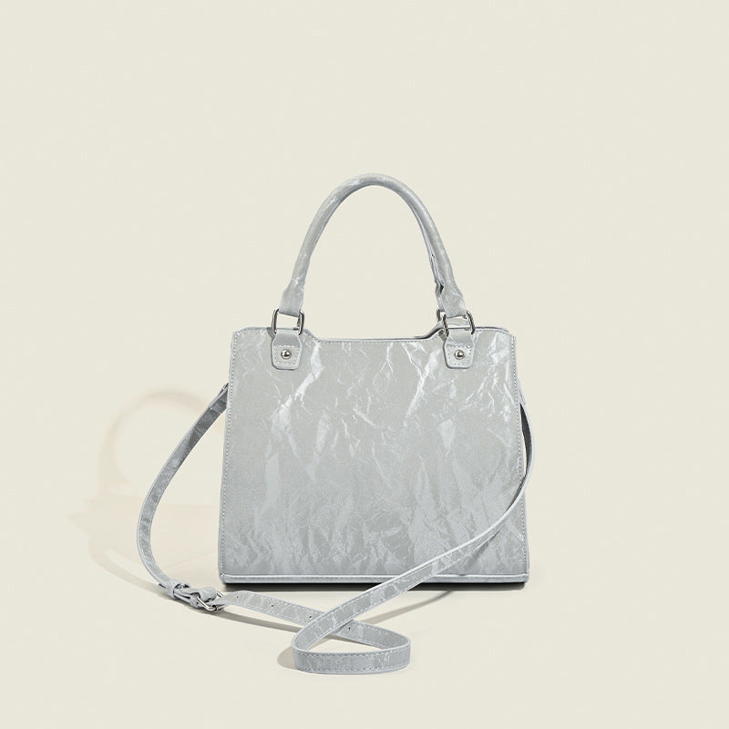 Two-dimensional Bowknot Cartoon Snacks Cute Sweet Contrast Shoulder Bags