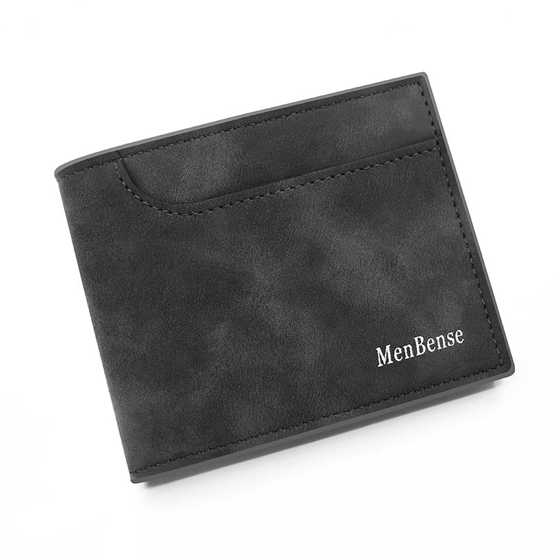 Men's Short External Pocket Large Capacity Multiple Slots Men's Wallet