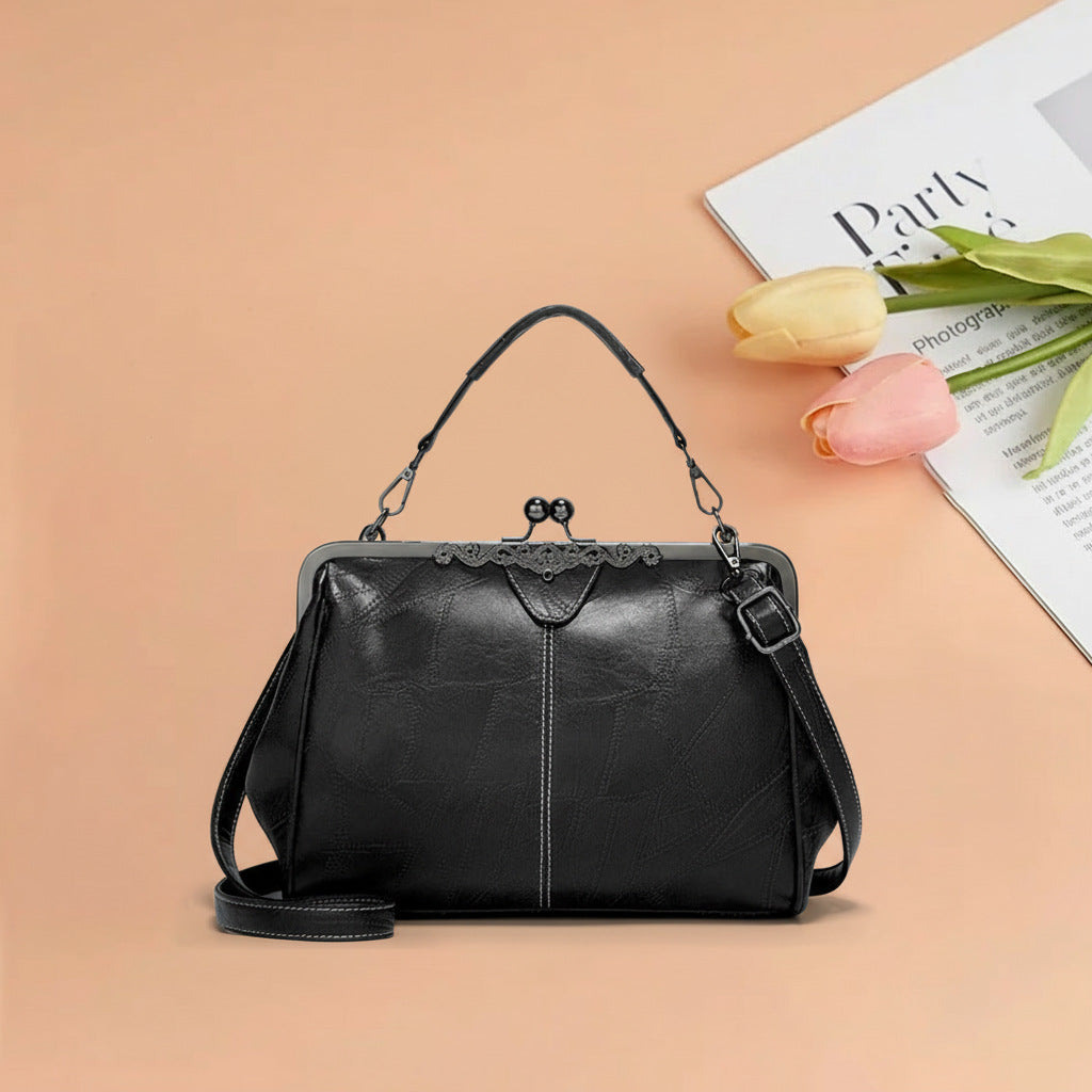 Women's Fashion Clip British Retro Big Women's Messenger Bag