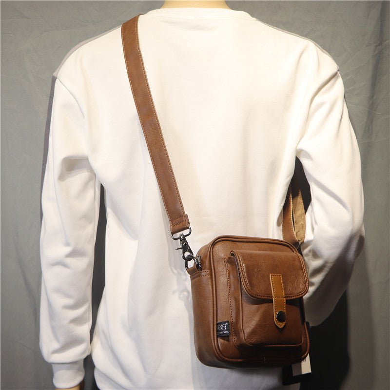 Trendy Men's Slouchy Glamorous Cool Vertical Men's Shoulder Bags