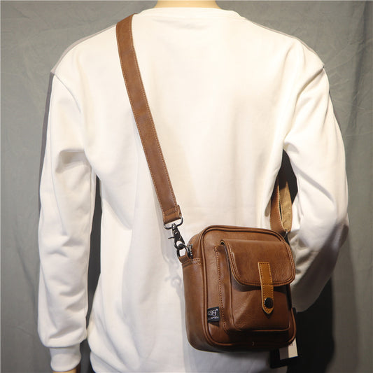 Trendy Men's Slouchy Glamorous Cool Vertical Men's Shoulder Bags