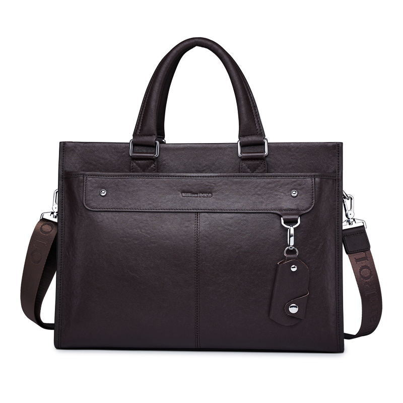 Men's King Paul High-grade Computer Cowhide Leather Men's Briefcases