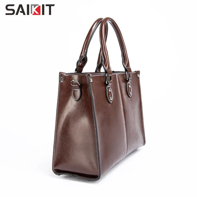 Women's Genuine Leather Fashion Trendy All Match Shoulder Bags
