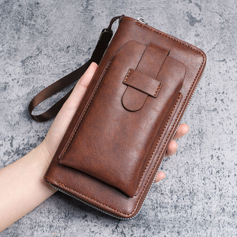 Men's Long Multi Slots Business Zipper Multifunctional Men's Wallet