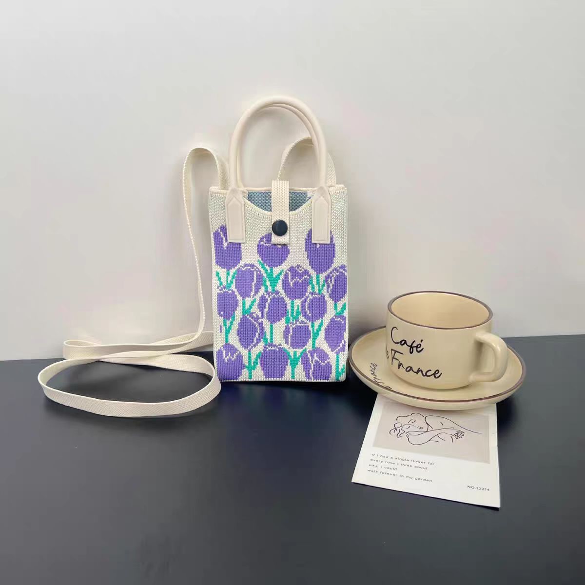 Mobile Versatile Personality Cartoon Cute Lady Hand Bags