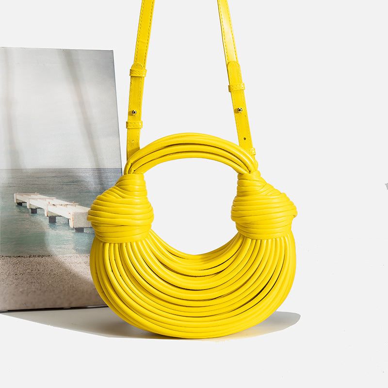 Noodle Hand Gift Carrying Vegetable Basket Knitted Handbags