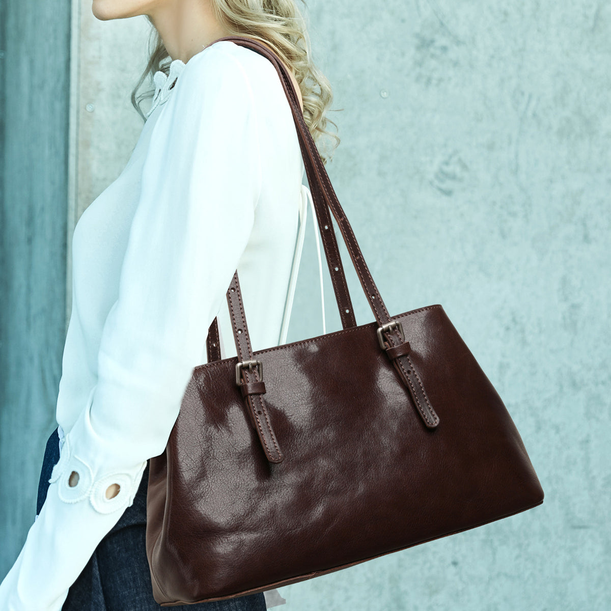Women's Genuine Leather Light Luxury Niche First Layer Women's Handbag
