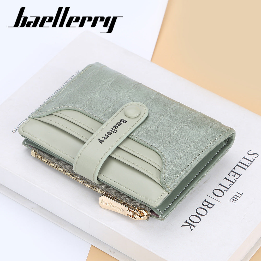Women's Korean Style Stone Pattern Fashion Hasp Coin Purses