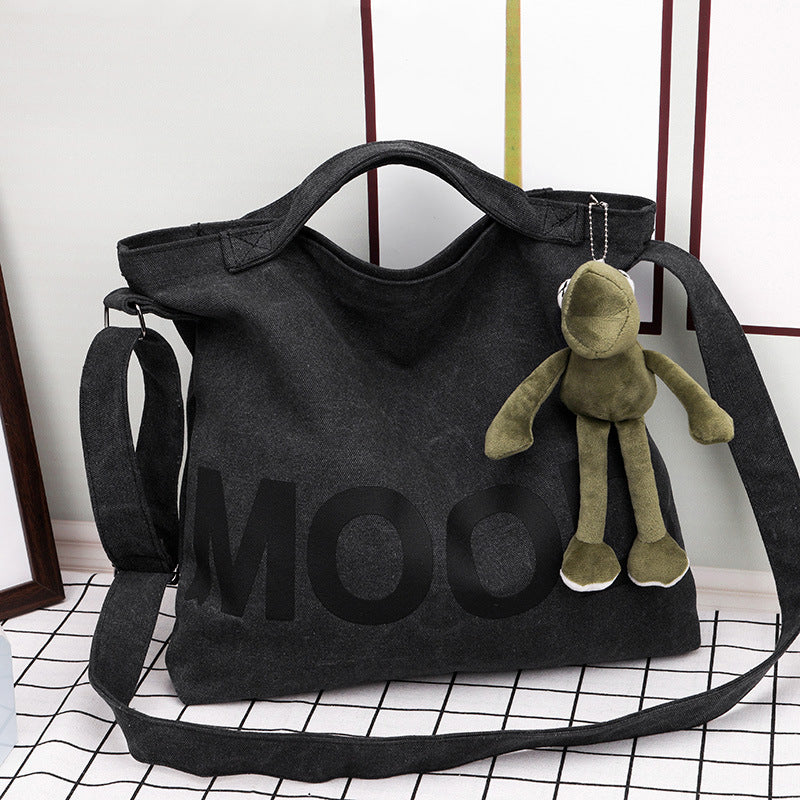 Women's & Men's Canvas Large Capacity Korean Style Tuition Bags