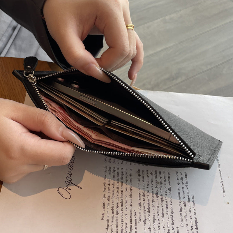 Women's Genuine Leather Exquisite Cowhide Clutch Purses