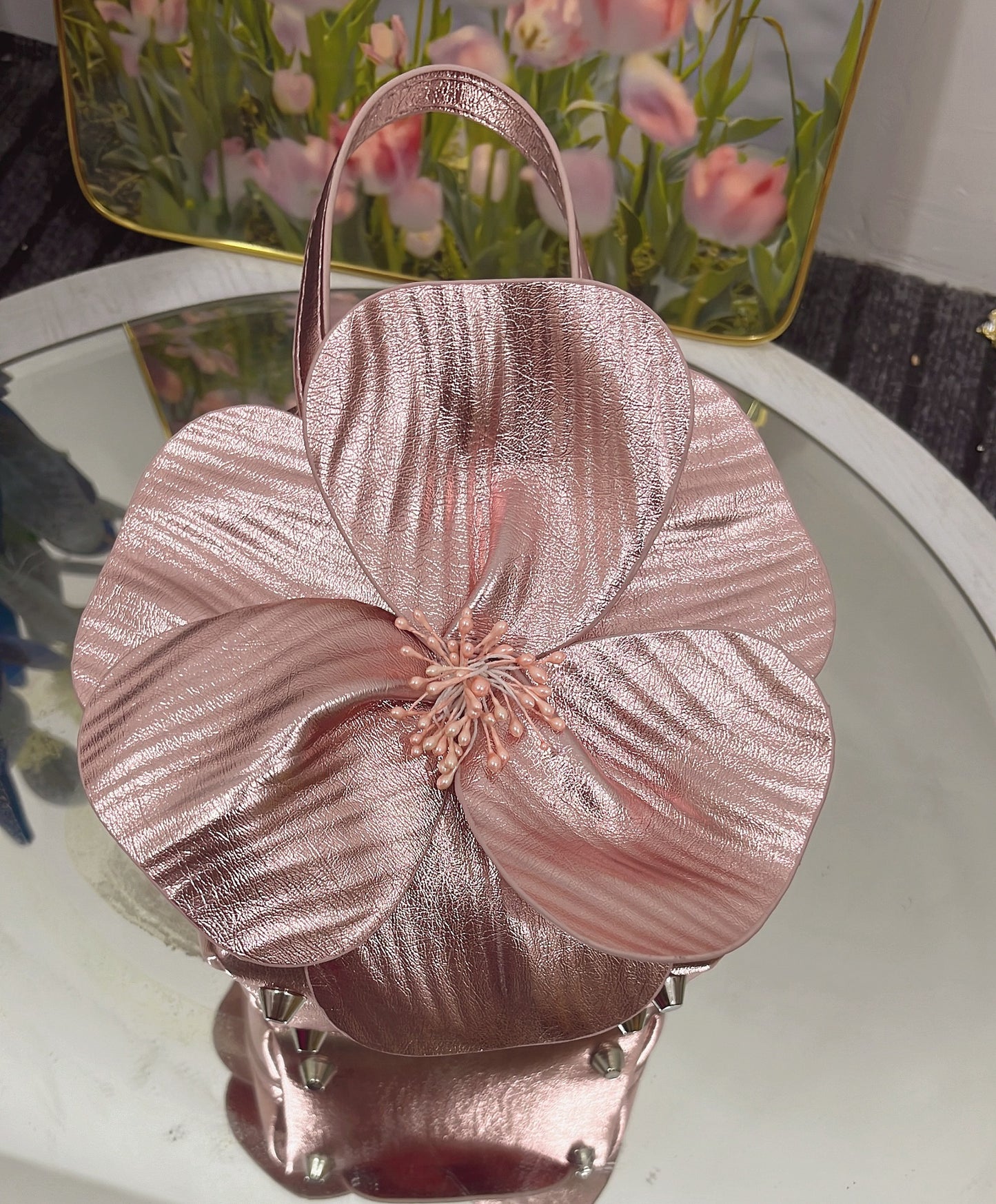 Women's Early Spring French Petal Flower Creative Bags