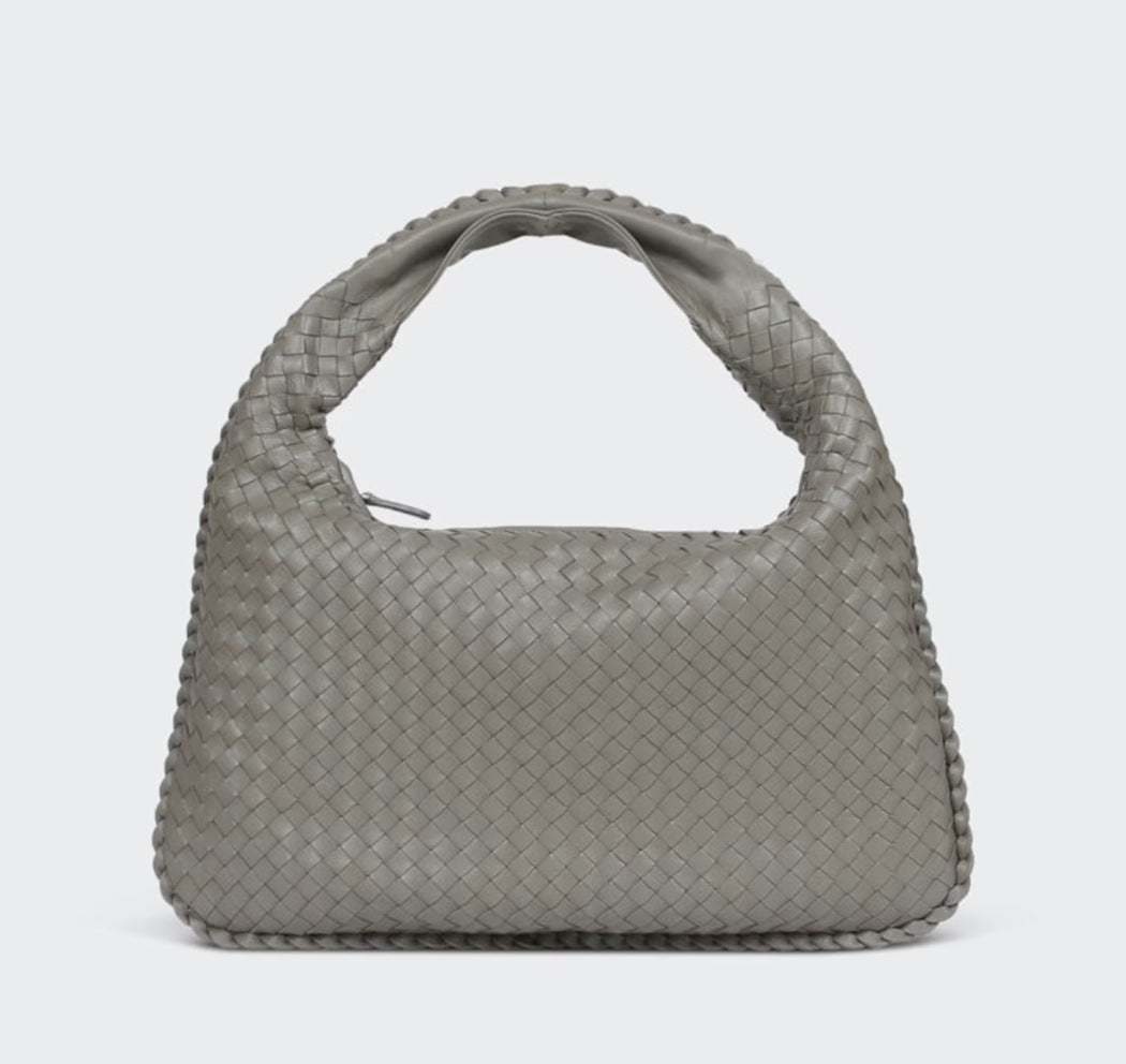 Women's Handmade Sheepskin Woven Fashion Leather Pillow Crossbody Bags