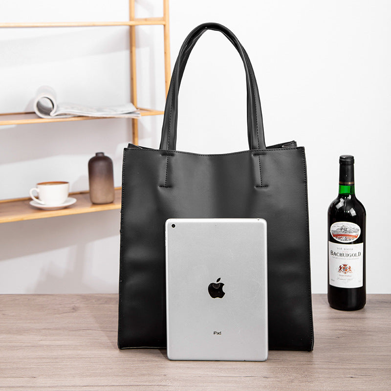 Men's Crazy Horse Leather Fashion Medium Hand Men's Handbags