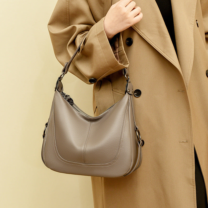 Women's High-grade Large Capacity Soft Leather Crossbody Bags