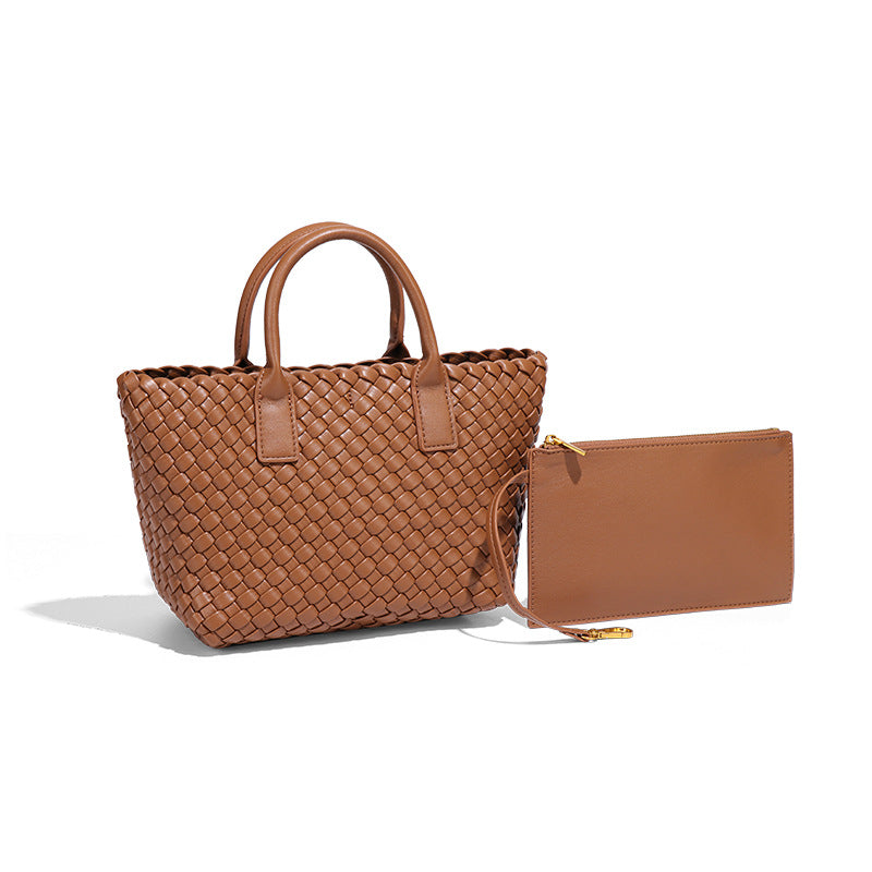 Women's Contrast Color Fashion Trend Hand-woven High-grade Bags