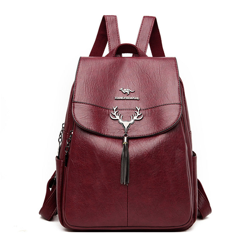 Women's Large Capacity Trendy Elegant Simple College Backpacks