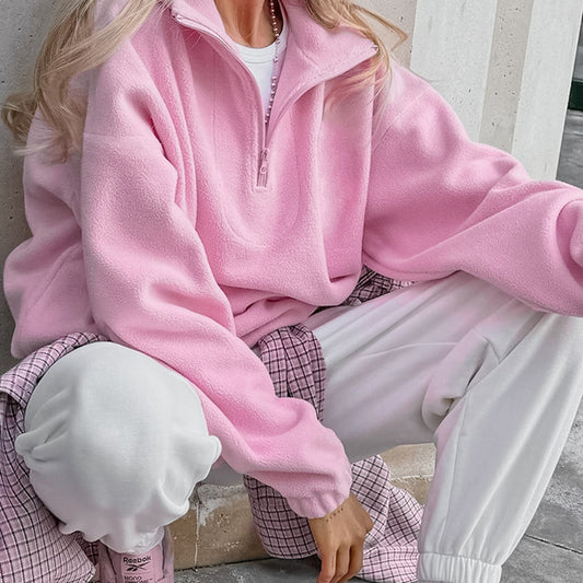 Women's Simplicity Idle Style Fashion Sports Niche Sweaters