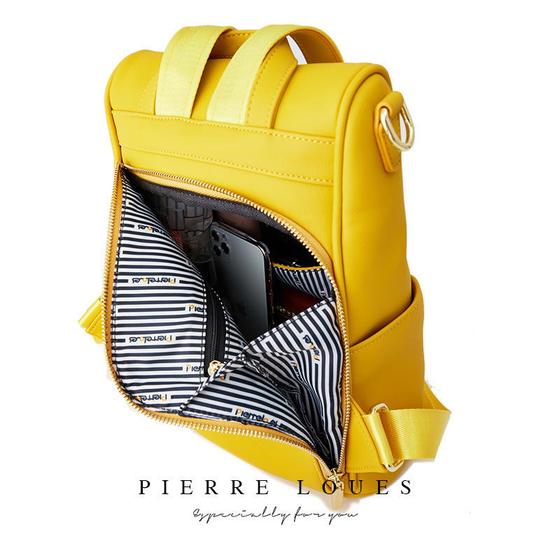 Women's Pierre Solid Color Korean Style Simple Backpacks