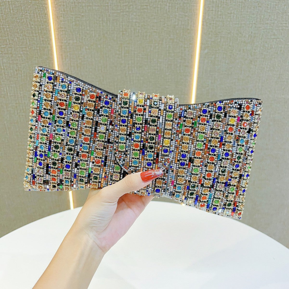 Retro High-grade Clutch Full Diamond Dinner Bags
