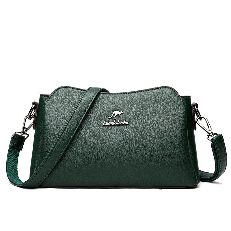 Wedding Celebration Red Soft Leather Large Crossbody Bags