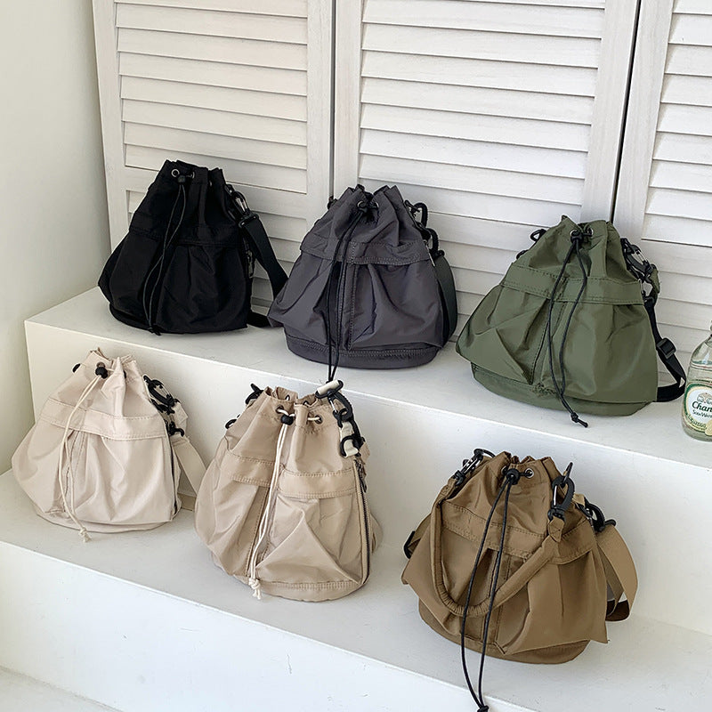 Drawstring Nylon Underarm High-grade Korean Style Shoulder Bags