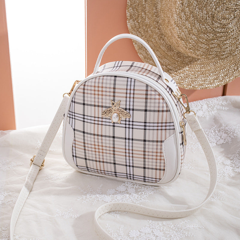 Slouchy Classy Women's Plaid Korean Fashion Women's Messenger Bag