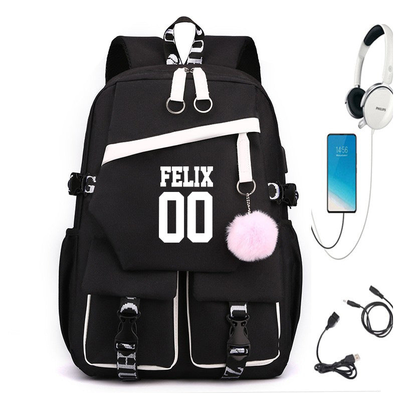Campus High Quality Cartoon Male Junior Large Backpacks