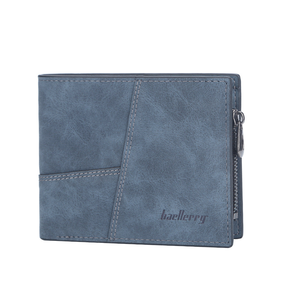 Men's Short Retro Multiple Slots Business Ticket Men's Wallet