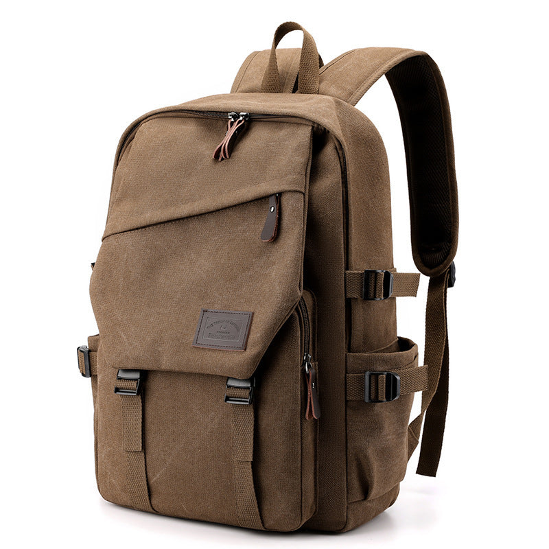 Men's Retro Canvas Trendy Large Capacity College Backpacks