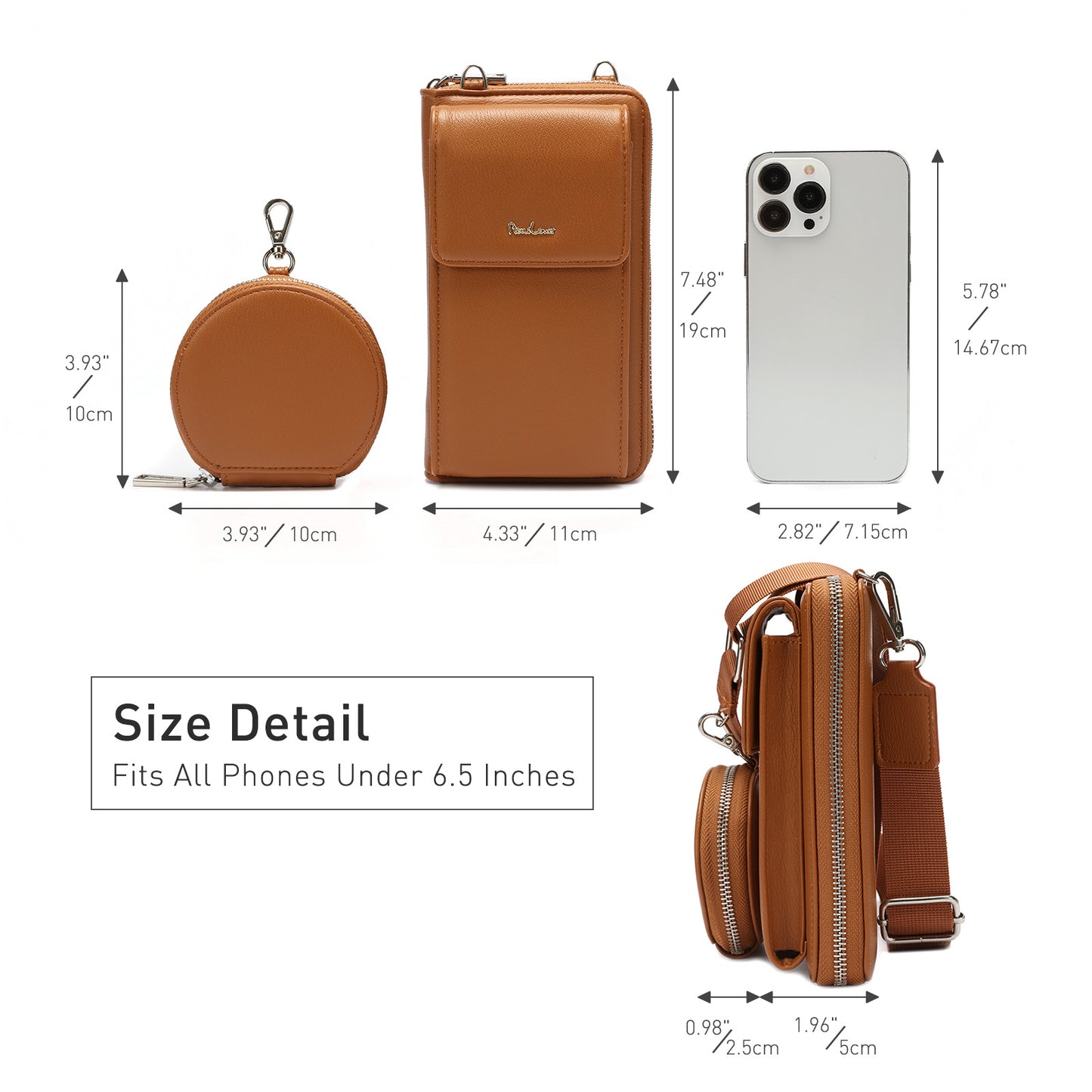 Women's Korean Pannier Fashion Large Capacity Vertical Phone Bags
