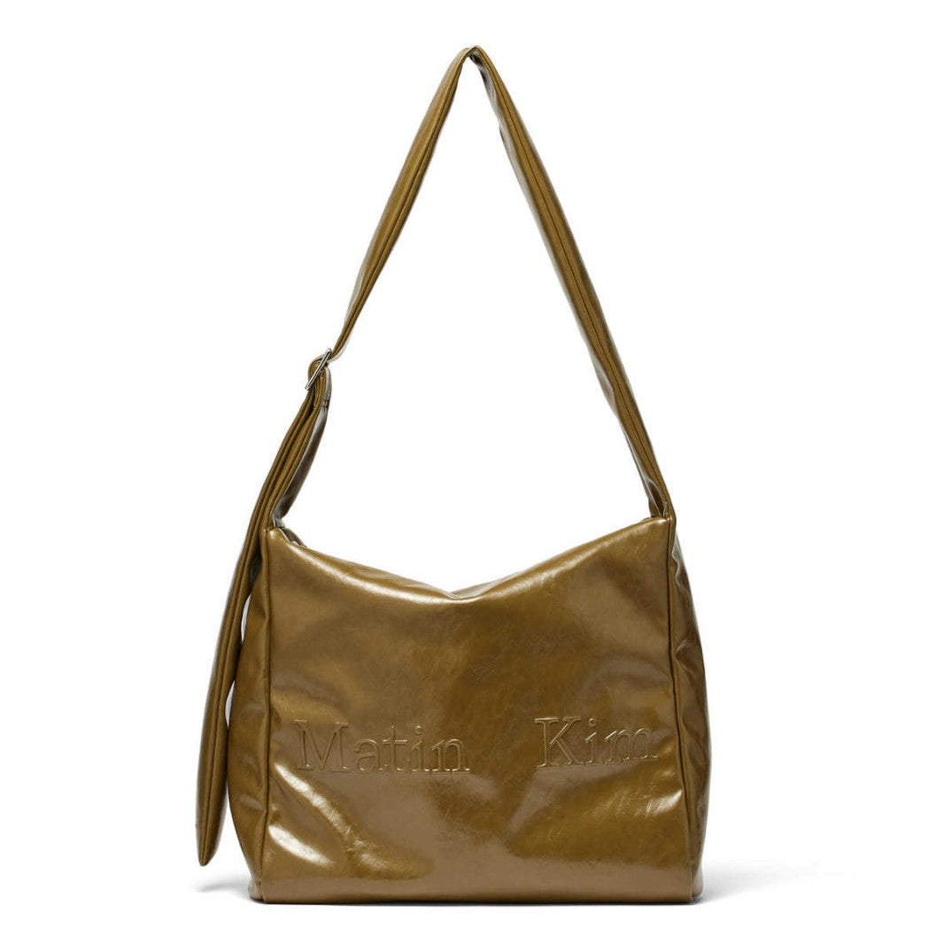 Women's Large Capacity Underarm Metal Plate Oily Shoulder Bags