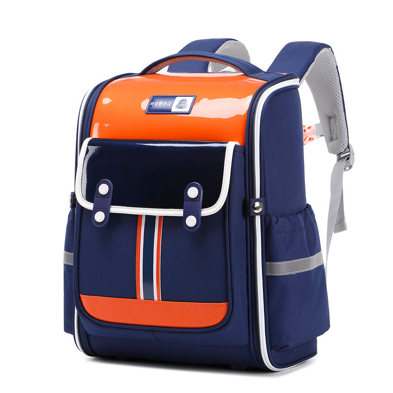 Surface Color Matching Light Tide Spine Protection Elementary School Students' Schoolbags