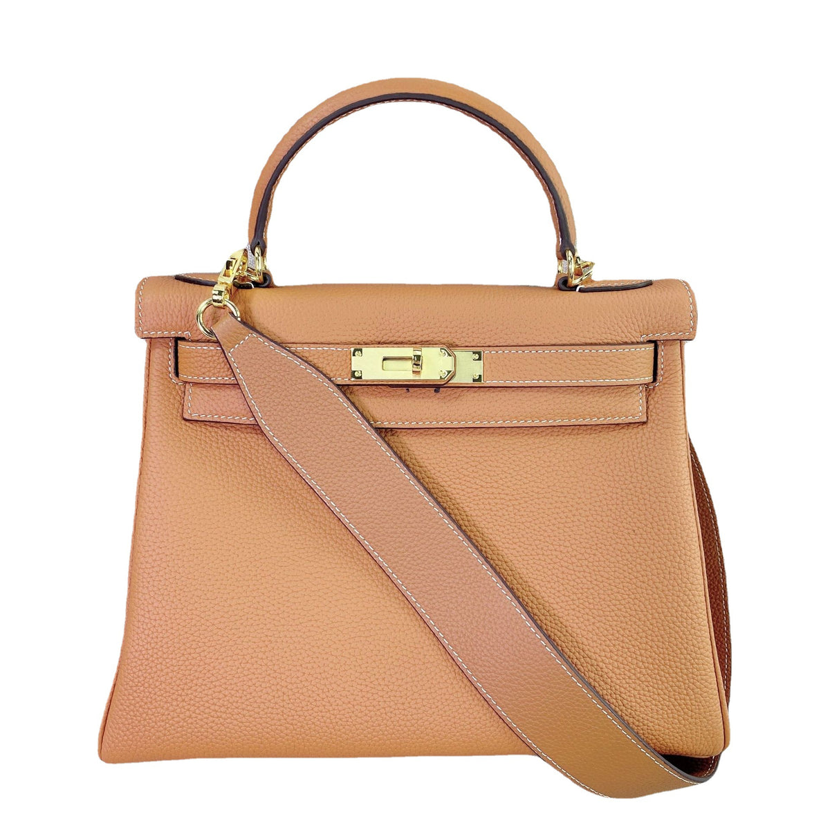 Women's High-grade First Layer Cow Leather Wide Strap Kelly One Bags