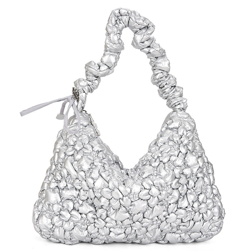 Women's Design Underarm Personalized Commuter Pleated Cloud Shoulder Bags