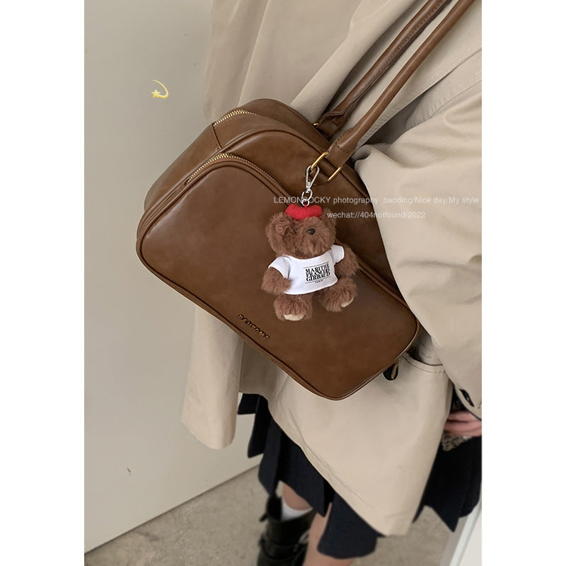 Women's Autumn Retro Portable Bowling Simple Niche Underarm Armpit Bags