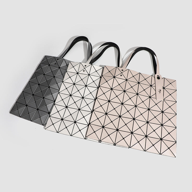 Six Grid Color Fashion Geometric Diamond Shoulder Bags