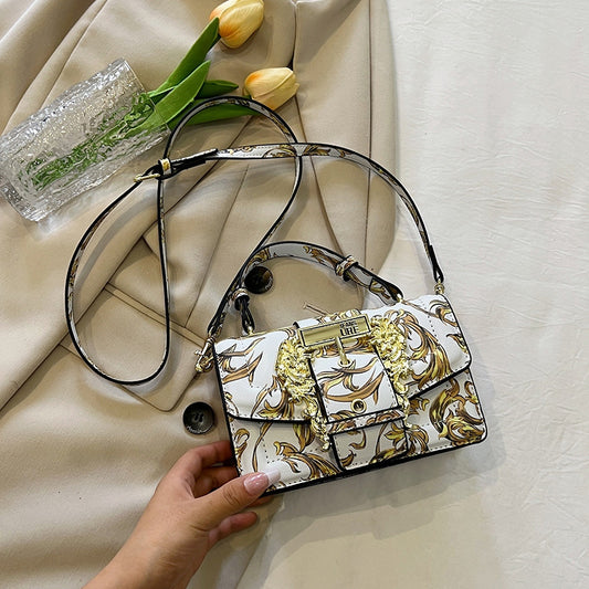 Women's Textured Minority Fashion Painted Print Portable Crossbody Bags