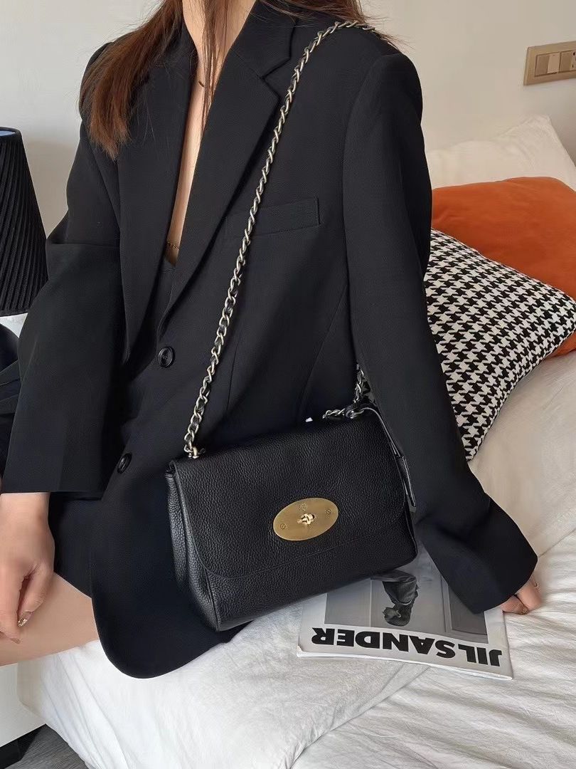 Women's High Quality Trendy Mini Chain Black Crossbody Bags