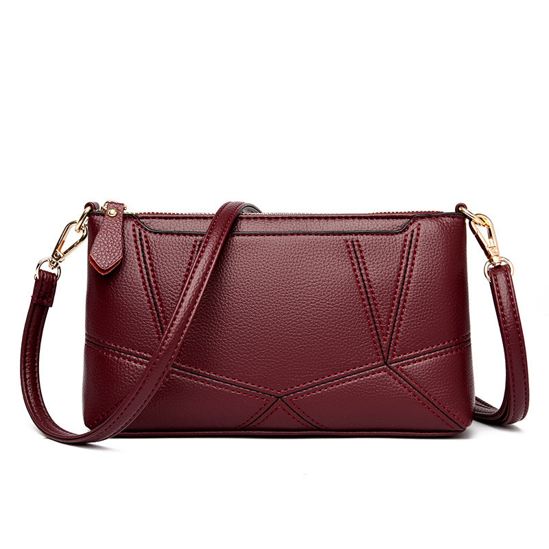 Women's Fashion Mom Clutch Texture Soft Leather Women's Messenger Bag