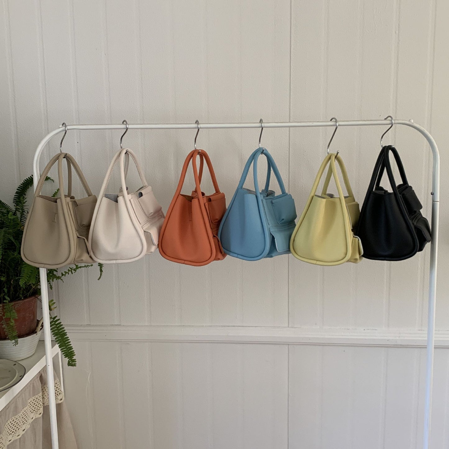 Women's Niche Design Fashion Macaron Vegetable Basket Shoulder Bags