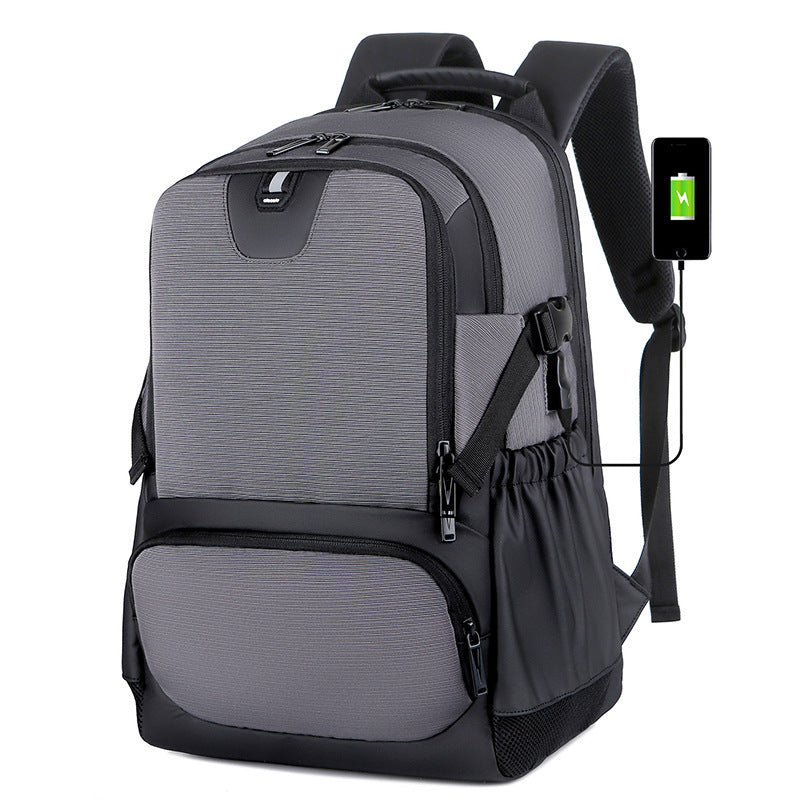 Men's Large Capacity Reflective Waterproof Business Commute Backpacks