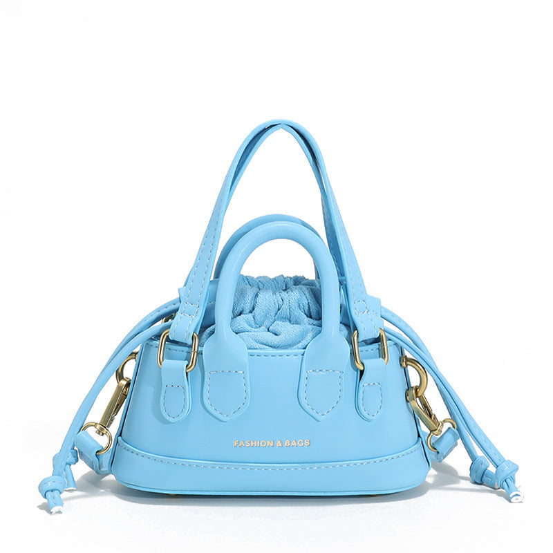 Women's Spring Cute Mini Shell Fashionable Retro Textured Shoulder Bags