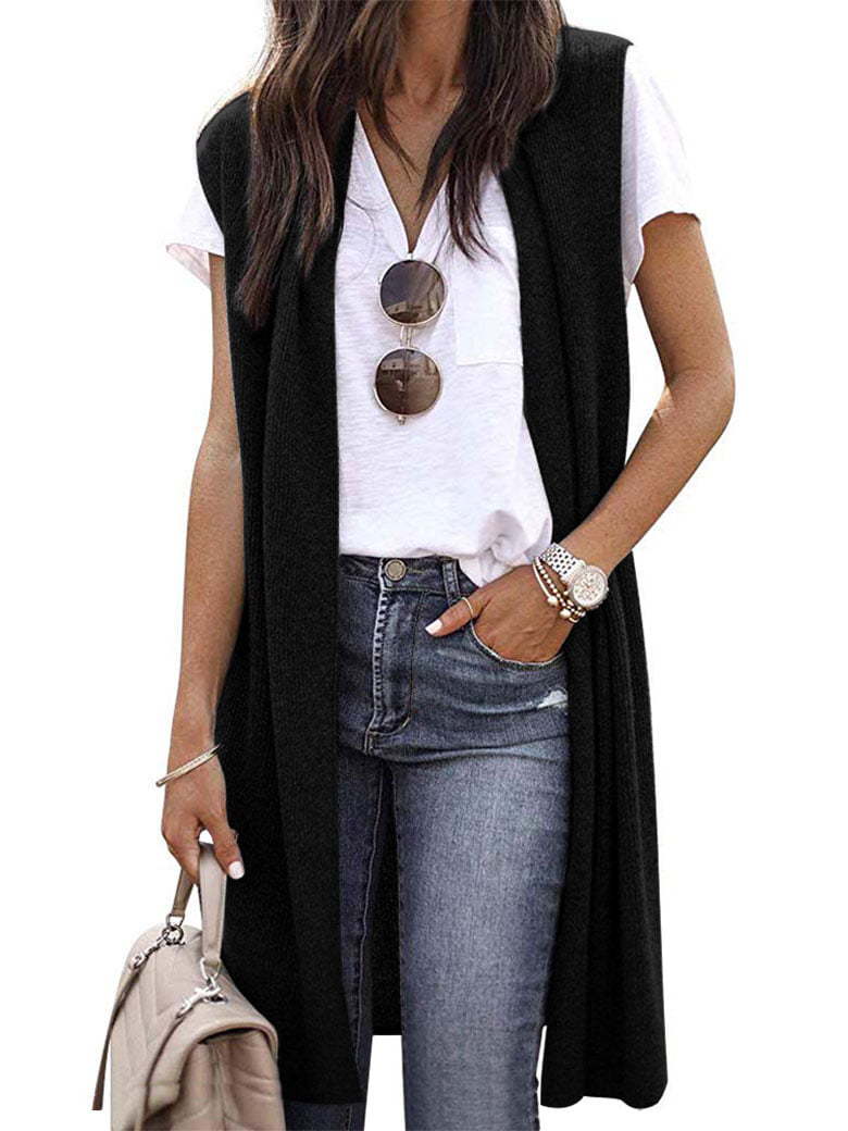 Women's Fashion Trendy Mid-length Sleeveless For Vests