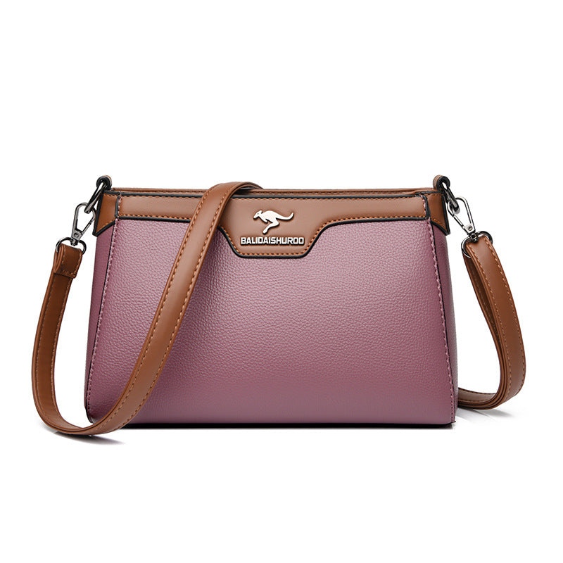 Women's Mother Simple Practical Mother-in-law Elegant Stitching Crossbody Bags