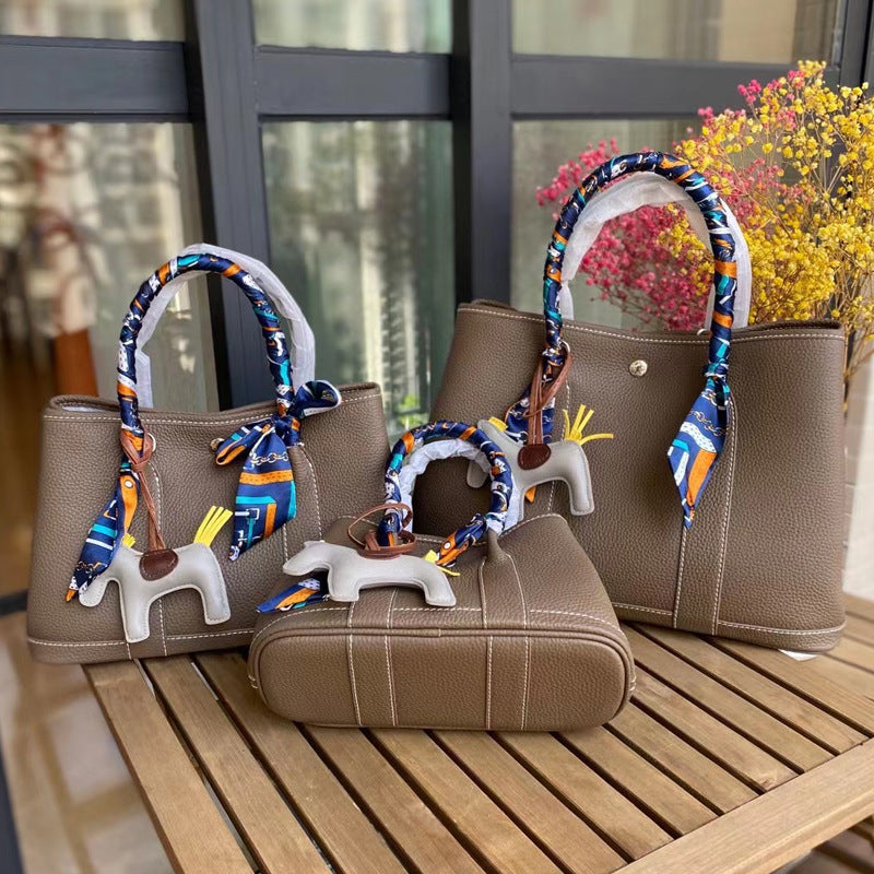 Genuine Leather Fashion Simple Large Capacity Portable Shoulder Bags